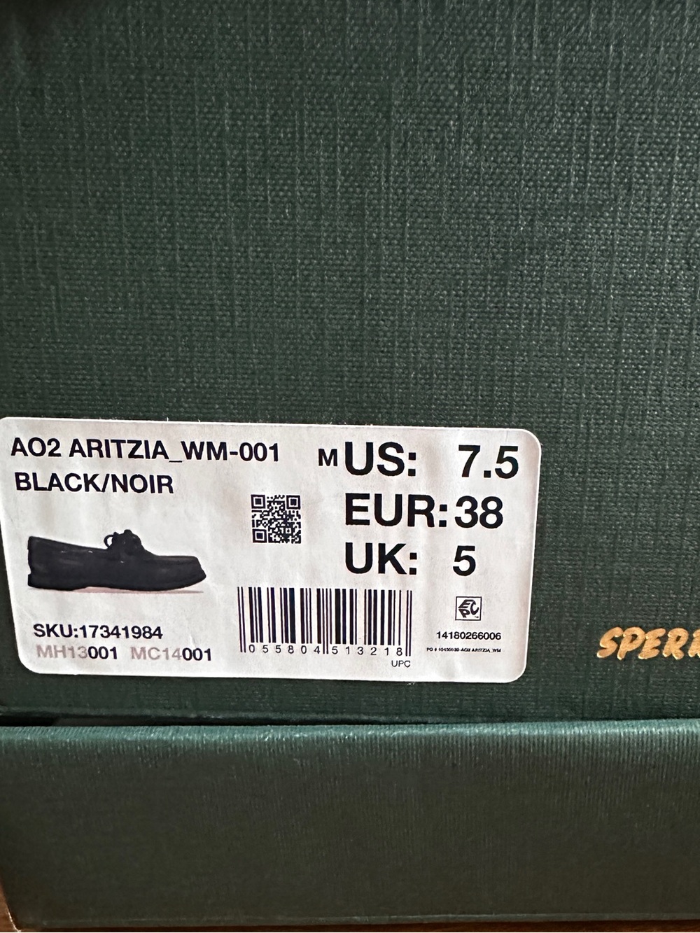 Sperry x Aritzia - Leather Boat Shoes - Picture 3 of 3